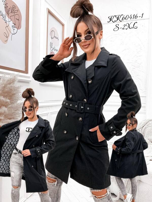 Plaszcze damkie  Roz S-2XL, 1 Kolor Paczka 5 szt